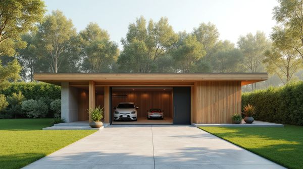 Garage en bois composite : optez pour un espace durable et design