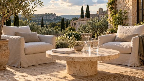 Top raisons de choisir une table basse en travertin durable